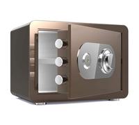 Qxmiguel Caja Fuerte Caja Fuerte electrónica de Pared con Llave for Guardar Dinero en Efectivo, Ideal for oficinas y hoteles. Incluye 2 Llaves de Emergencia (25 x 35 x 25 cm). Cajas caudales