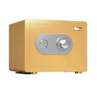 Qxmiguel Caja Fuerte Cajas Fuertes ignífugas for el hogar, Armario pequeño Invisible for Uso doméstico, con cifrado Manual antirrobo for Oficina. Cajas caudales(Gold,25cm)