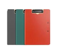 Qxmiguel Carpeta Carpeta portapapeles, 3 Paquetes de tableros portapapeles A4 con sujeción Segura for útiles de Oficina y Aula - Negro, Verde, Rojo Carpetas