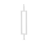 Qxmiguel Paquete de 5 pasamanos Blancos for escaleras, con Kit de Tornillos, for Montaje en Suelo, terraza y Porche.(Color2,85cm)