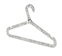 Qxmiguel Perchas Paquete de 10 Perchas for Ropa de bebé, Transparentes y Antideslizantes, con Esquinas Antideslizantes Que no Dejan Marcas. Colgador(Grey)