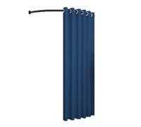 Qxmiguel Pobador Ropa Probador de Esquina Temporal for Colgar en la Pared, vestidor, Centro Comercial, Tienda de Ropa móvil en Forma de C, probador Probadors(BLU,80cm)