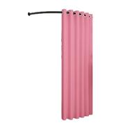 Qxmiguel Pobador Ropa Probador de Esquina Temporal for Colgar en la Pared, vestidor, Centro Comercial, Tienda de Ropa móvil en Forma de C, probador Probadors(Rose,100cm)
