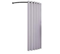 Qxmiguel Pobador Ropa Probador de Esquina Temporal for Colgar en la Pared, vestidor, Centro Comercial, Tienda de Ropa móvil en Forma de C, probador Probadors(Grey,120cm)