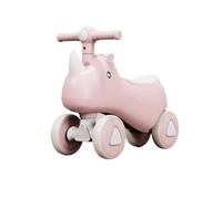 Qxmiguel Scooter niño Bicicleta de Equilibrio de Unicornio for niños y niñas, Juguetes for Montar con música y Luces, Regalo for su Primer cumpleaños. Wiggle Car(Rose,with Music Light)