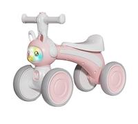Qxmiguel Scooter niño Bicicleta de Equilibrio for Interiores y Exteriores sin Pedales Andador for bebés Juguetes Ruedas silenciosas, Primera Wiggle Car(Rose)