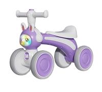 Qxmiguel Scooter niño Bicicleta de Equilibrio for Interiores y Exteriores sin Pedales Andador for bebés Juguetes Ruedas silenciosas, Primera Wiggle Car(Lila)