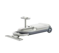 Qxmiguel Scooter niño Kart eléctrico de Limpieza for niños, con Ruedas telescópicas iluminadas de 5 velocidades, portátil, for niños de 3 años en adelante Wiggle Car(Weiß,Single Motor)