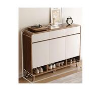 Qxmiguel zapateras Zapatero de Madera Maciza, gabinete de Almacenamiento Interior para el hogar, gabinete de Entrada, estantes Ajustables, Adecuado para Pasillo de Entrada zapatera