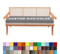 QXNLXX Cojines Banco Tamaño Personalizado, Cojín de Banco para Interiores y Exteriores, Adecuada para Bancos de jardín, Cojines de Banco para Cocina, Comedor, Columpios, terrazas