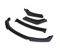 Qxryzp 3 Piezas de Parachoques Delantero de Coche, Divisor de Labios, difusor, Kit de carrocería, Parachoques de alerón, for Ford, Focus, 2008-2018, Negro Borde del alerón Delantero(4pcs+Black)
