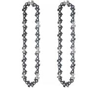Qxryzp 4 6 8 pulgadas, para mini cadenas de motosierra de acero 1/4 motosierras eléctricas accesorio sierra de cadena de repuesto 0224 Reemplazo de cadena de motosierra(BLACK 2pcs 6 inch Chain)