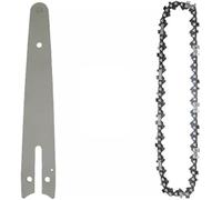 Qxryzp 4 6 8 pulgadas, para mini cadenas de motosierra de acero 1/4 motosierras eléctricas accesorio sierra de cadena de repuesto 0405 Reemplazo de cadena de motosierra(BLACK 6 inch Set1)