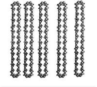 Qxryzp 4 pulgadas 6 8, para mini cadenas de motosierra de acero reemplazo de accesorios de motosierras eléctricas 0405 Reemplazo de cadena de motosierra(BLACK A 5X6INCH Guide)