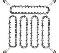 Qxryzp 5 piezas, para reemplazo de cadena para mini motosierra, calibre 043 6 pulgadas, paso 1/4 Lp, 37 eslabones transmisión, Reemplazo de cadena de motosierra(BLACK 6INCH)