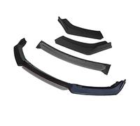Qxryzp Accesorios de 3 Piezas, alerón del Kit del Cuerpo del difusor del Labio del Parachoques Delantero del Coche, for Opel, Vauxhall, Astra J Negro Borde del alerón Delantero(4pcs+Grey)