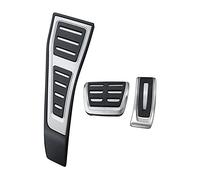 Qxryzp Accesorios de coche acero inoxidable, for Q7, 2016 2017 2018 AT RHD Reposapiés Modificar Pedal Decoración Placa Pad 3PCS Kit de repuesto para pedal de coche(3PCS)