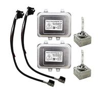 Qxryzp Cable de balasto for Faro D1S, for , Ford, MERCEDE, Benz, , Hyundai, 12767670 5DV009000-00 5DV00900000 Reemplazo de balastro para Faros de xenón(2xballast-D1S-wire)