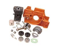 Qxryzp Cárter Cigüeñal Cilindro Pistón Pan Sello de Aceite Kit Cojinetes, for Husqvarna, for Motosierras 137 142 Motor Repuestos Kit de sellos de aceite para cojinetes de cigüeñal
