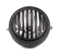 Qxryzp Cubierta de rejilla for faro delantero motocicleta 5,75 pulgadas y 3/4, for Harley, Davidson Sportster XL 883 Iron 1200 2004-2014 Custom XL1200C Luz de cara de fantasma de motocicleta(White)