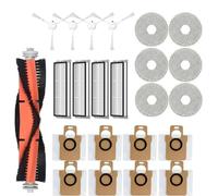 Qxryzp For Xiaomi, Mijia Omni 1S B101CN B116 Accesorios Cepillo Lateral Principal Filtro Hepa fregona Bolsa de Polvo Robot repuestos aspiradora Kit de Repuesto para Robot Aspirador(23pcs)