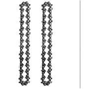 Qxryzp Hojas de sierra guía cadena motosierra eléctrica 4/6 pulgadas, 1/4Lp, para herramientas jardín afiladas, accesorios piezas acero, para mini Reemplazo de cadena de motosierra(BLACK A 2pcs 4in)