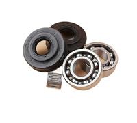 Qxryzp Kit de sello aceite cojinete cigüeñal, for Husqvarna, for piezas motosierra 340 340E 345 345E 350 EPA 503932301 503932302 herramientas jardín Kit de sellos de aceite para cojinetes de cigüeñal