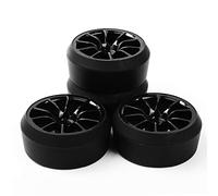 Qxryzp Llantas de Rueda 1/10 Neumáticos derrape RC, for HSP, 1:10 On-Road Car C12NK PP0370 Desplazamiento 6 mm Juego de neumáticos para Coche teledirigido