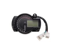 Qxryzp Medidor digital LCD de luz moderna for motocicleta, velocímetro, tacómetro, odómetro, ajustable, 7 colores, 15000 rpm Odómetro de motocicleta(Without Sensor)