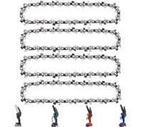 Qxryzp Paquete de 4 6 pulgadas, para cadena para mini motosierra, 36 eslabones transmisión, paso 1/4 Lp, calibre 0.043, todas las motosierras Reemplazo de cadena de motosierra