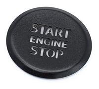 Qxryzp Pegatinas de coche, anillo, parada arranque motor automático, funda botón translúcido, for, A1 A4 A4L A5 2019 2020 Anillo de inicio del panel de control