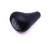 Qxryzp Pomo de palanca cambios cuero 5 y 6 velocidades, for, E28 E30 E32 E34 E36 E38 E39 E46 X1 X3 X5 Z1 Z3 Z4 Pen POMO Shifter Stick Palanca Headball Pomo de palanca de cambios(BLACK 5-speed)