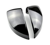 Qxryzp Rearview Mirror Covers, for, A3 Standard, S3 RS3 8V 14-20 Hatchback Sedan Coupe Replace Side Caps Carbon Black Cubierta del espejo retrovisor del coche(No Side Assist Bright Black)