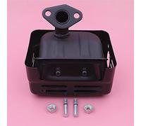 Qxryzp Silenciador de escape W Kit de tuercas GX120 GX160 GX200 168F Pieza de repuesto del generador del motor 18310ZF1000 Kit de silenciador para motosierra