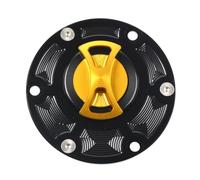 Qxryzp Tapa de depósito combustible CNC for motocicleta RS660, for Aprilia, RSV 1000 RSV1000 Mille Shiver 750 RS125 RS250 Tuono aceite Cerradura de la tapa del tanque de combustible de(Gold)