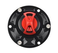 Qxryzp Tapa de depósito combustible CNC for motocicleta RS660, for Aprilia, RSV 1000 RSV1000 Mille Shiver 750 RS125 RS250 Tuono aceite Cerradura de la tapa del tanque de combustible de(Rot)
