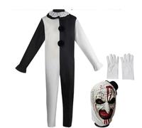 QXWD - Disfraz de cosplay para mujer o hombre, disfraz de payasos asesinos para Halloween