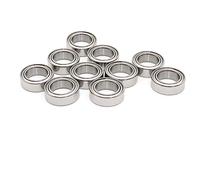 QXWPBIBAN 10 Uds MR52ZZ P5 2x5x2,5 rodamientos rígidos de Bolas una hilera con Doble blindaje