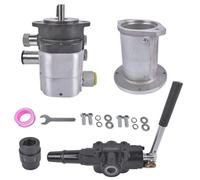 QXWPBIBAN Bomba hidráulica for partidor de Troncos, 22 GPM, Bomba Engranajes 2 etapas, HI/LO, Aluminio, 4000 PSI, Base instalación Acoplamiento válvula