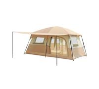 QXWYBYQGW Tienda de campaña Ultraligera for 4 Personas - Tienda Tipi de Doble Capa for Senderismo y Actividades al Aire Libre, Ideal for familias, turistas y mochileros.(6-8person)
