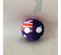 QXXKJDF Pelota polaca de 7,9 Pulgadas y 3,9 Pulgadas, Pelota de Campo, Australia, Japón, Maldivas, Angola, Peluche, Pelotas de Campo(Australia,7.8in)