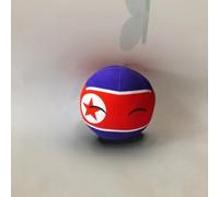 QXXKJDF Peluche de 7,9 y 3,9 Pulgadas for Festivales de Country Ball en Emiratos Árabes Unidos, Argentina, Bélgica y Reino Unido.(North Korea,3.7in)