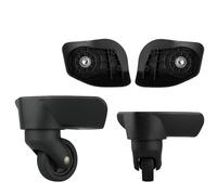 QXYOGO Ruedas de Maleta de Reemplazo Ruedas de la Carro Viajes Equipaje Mute Universal Reemplazo 20 Pulgadas 28 Pulgadas(W023(2Wheels) Black)