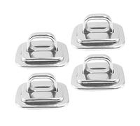 QXYSLHKC 4 Uds. Cerradura for Ordenador, Base Fija, Placa de Anclaje de Seguridad Universal for Ordenador portátil, Bloqueo de Cable antirrobo for Notebook, Tableta, proyector