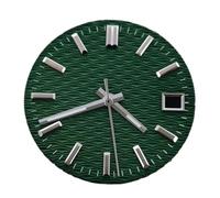 QXYSLHKC Las manecillas del Reloj de Superficie NH35 de 28,5 mm se Ajustan a la Pieza de Relojes de Hombre con Movimiento NH35 NH36(Top 18.Green)