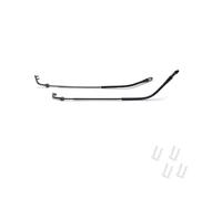 QYAJS 1 par de brazos de marco de metal sin montura para anteojos, patillas de repuesto, Color gris metálico, 134mm