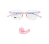 QYAJS Marco de anteojos para niños, marco óptico TR90, flexible, flexible, de una sola pieza, seguro, para niñas y niños, Rosado, Medium