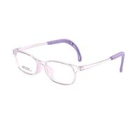 QYAJS Marco de gafas para niños, marco de gafas ópticas TR90 flexible, flexible, flexible, de una sola pieza, gafas seguras para niñas y niños, Morado, Medium