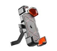 QYCJKL Soporte Movil Moto para Piaggio XEvo 125 2008-2013, 360° Rotación Suporte Telemóvel Moto Antivibración, Porta Movil Moto Bicicleta para Teléfono Móvil de 4,7”-7,2”,B-Orange