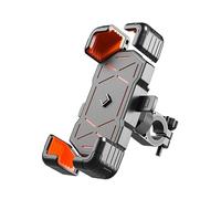 QYCJKL Soporte Movil Moto para Suzuki GSR 600 2006-2010, 360° Rotación Suporte Telemóvel Moto Antivibración, Porta Movil Moto Bicicleta para Teléfono Móvil de 4,7”-7,2”,A-Orange